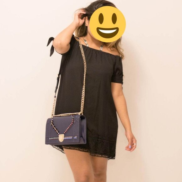 Designer Christian Dior Blue Diorama Bag In Excellent - Picture 1 of 15